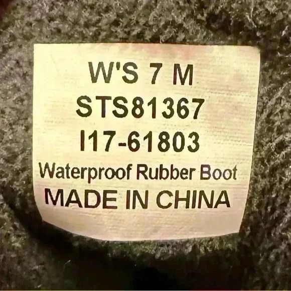 Sperry Waterproof Metallic Grape Rubber Duck‎ Boot Sz 7 - Picture 7 of 7